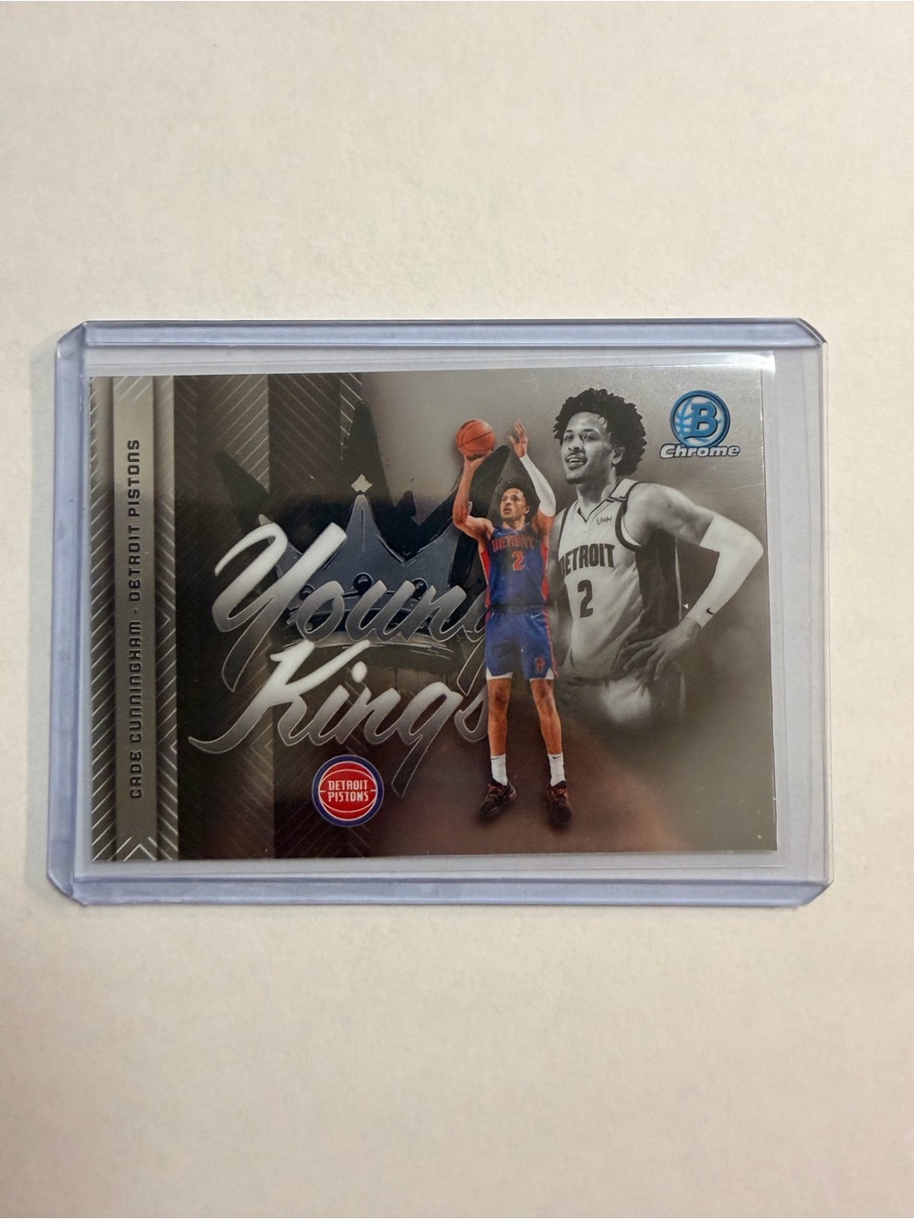 Topps Chrome Cade Cunningham Detroit Pistons Young King Basketball Card